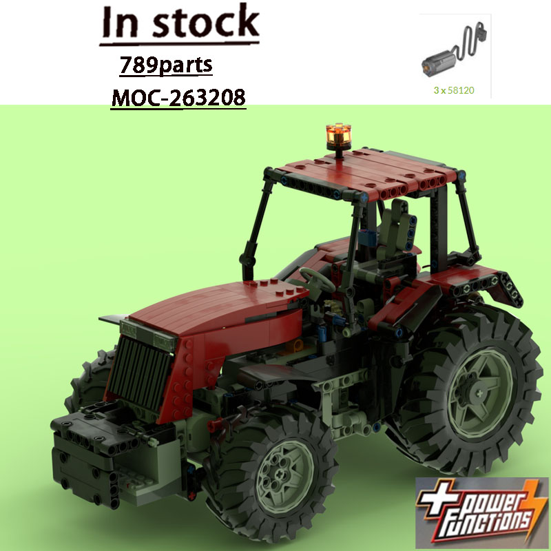 Urban Farming Usa - MOC-263208 Model Blok Bangunan Traktor Remote