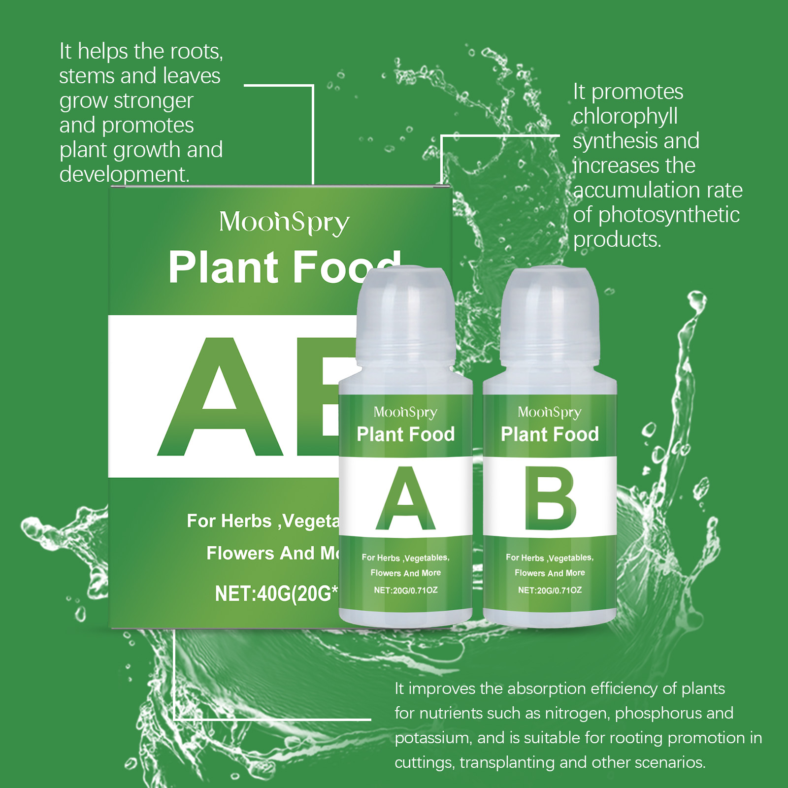 MoonSpry Larutan Nutrisi Hidro - Nutrient Solution Ab ulasan dan harga